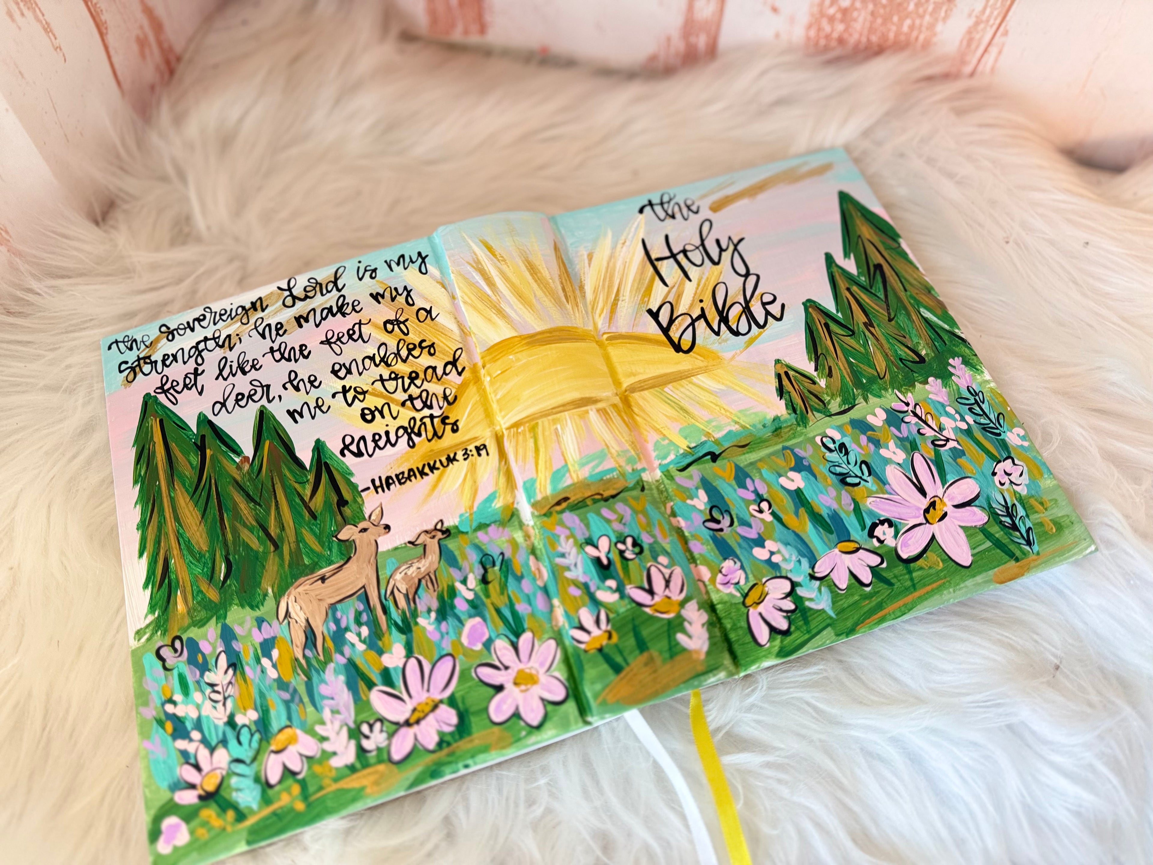 Hand Painted Bible