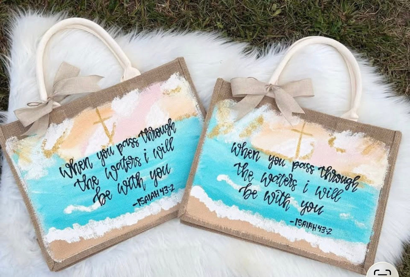 Bible Bag- when you pass through the waters