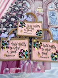 Bible Bag-pink cheetah