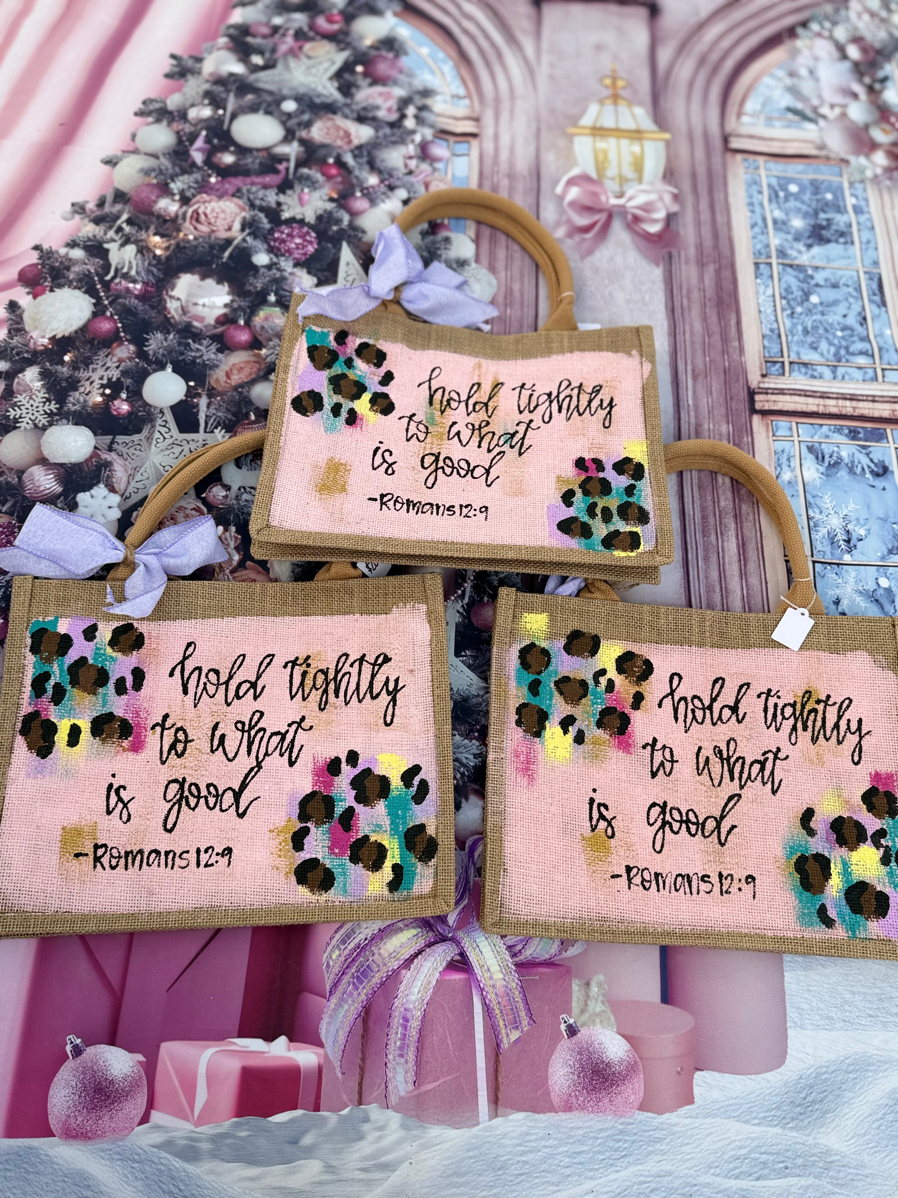 Bible Bag-pink cheetah