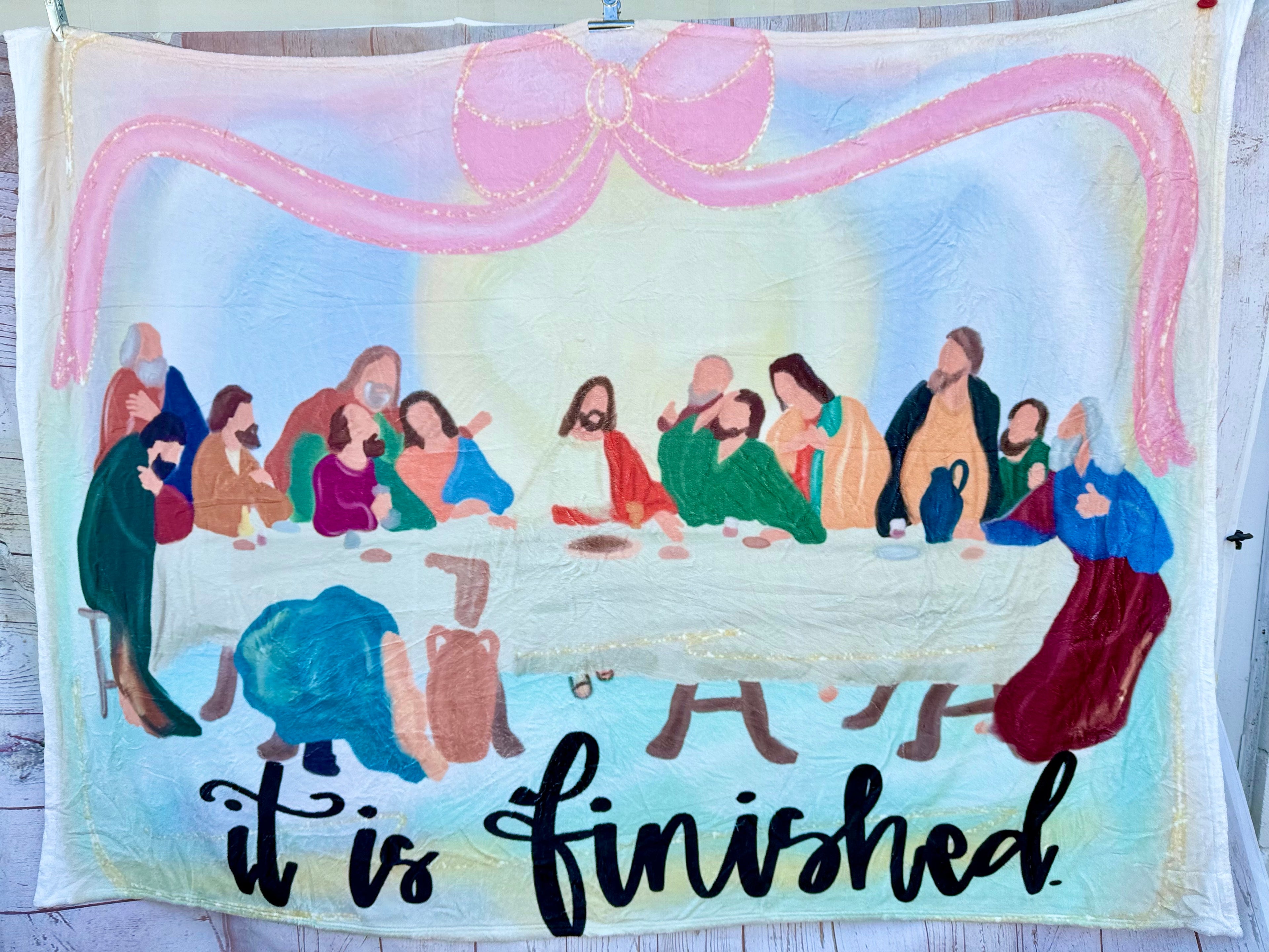 It is finished fuzzy blanket