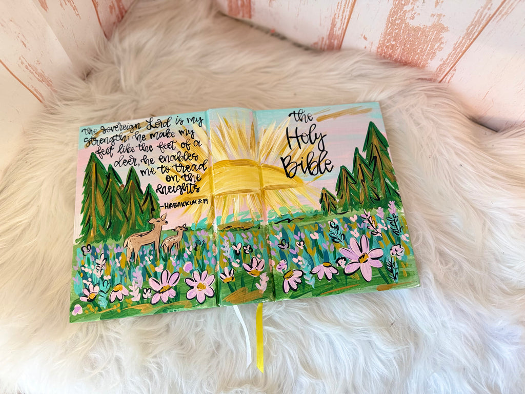 Hand Painted Bible