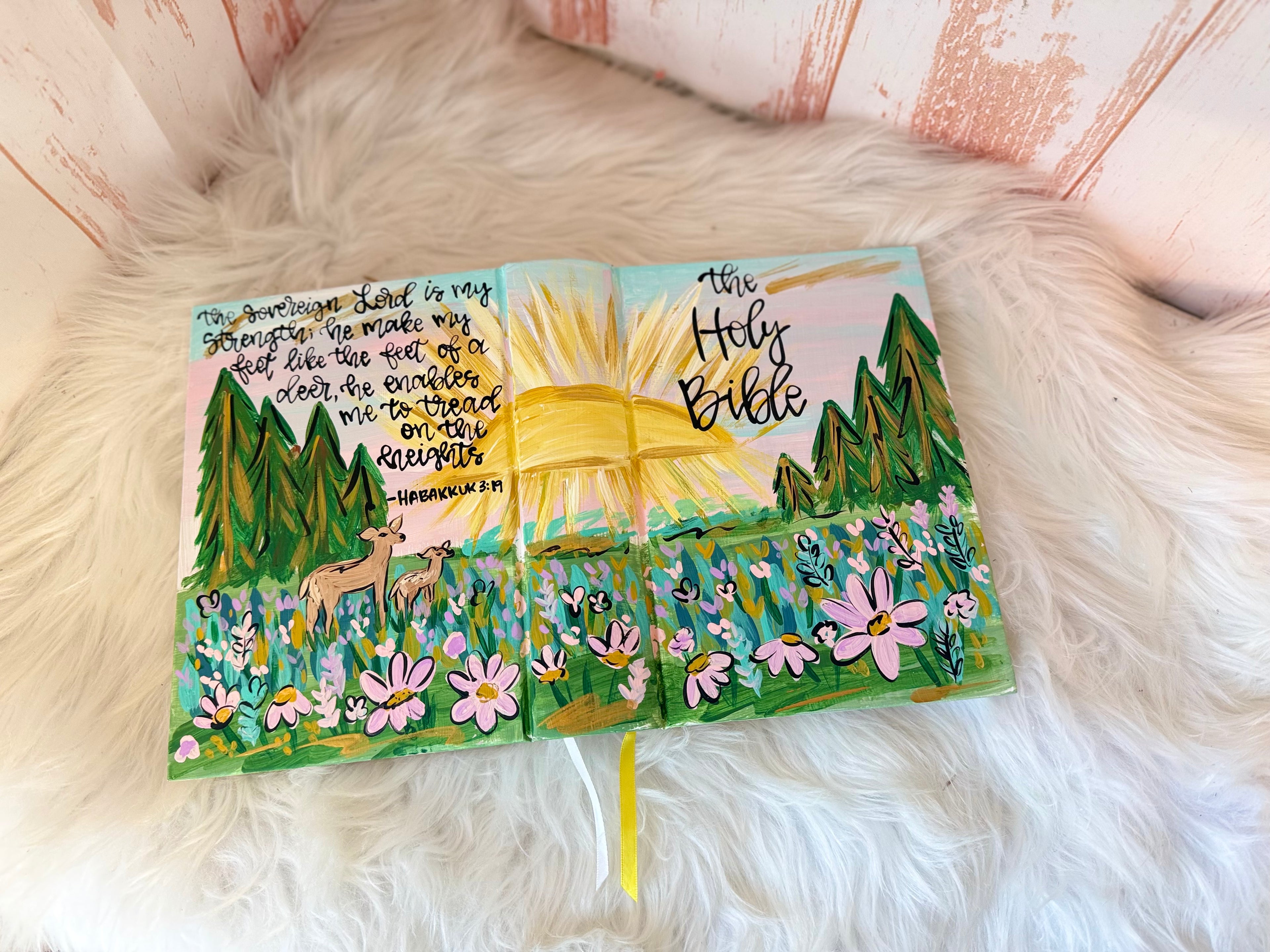 Hand Painted Bible