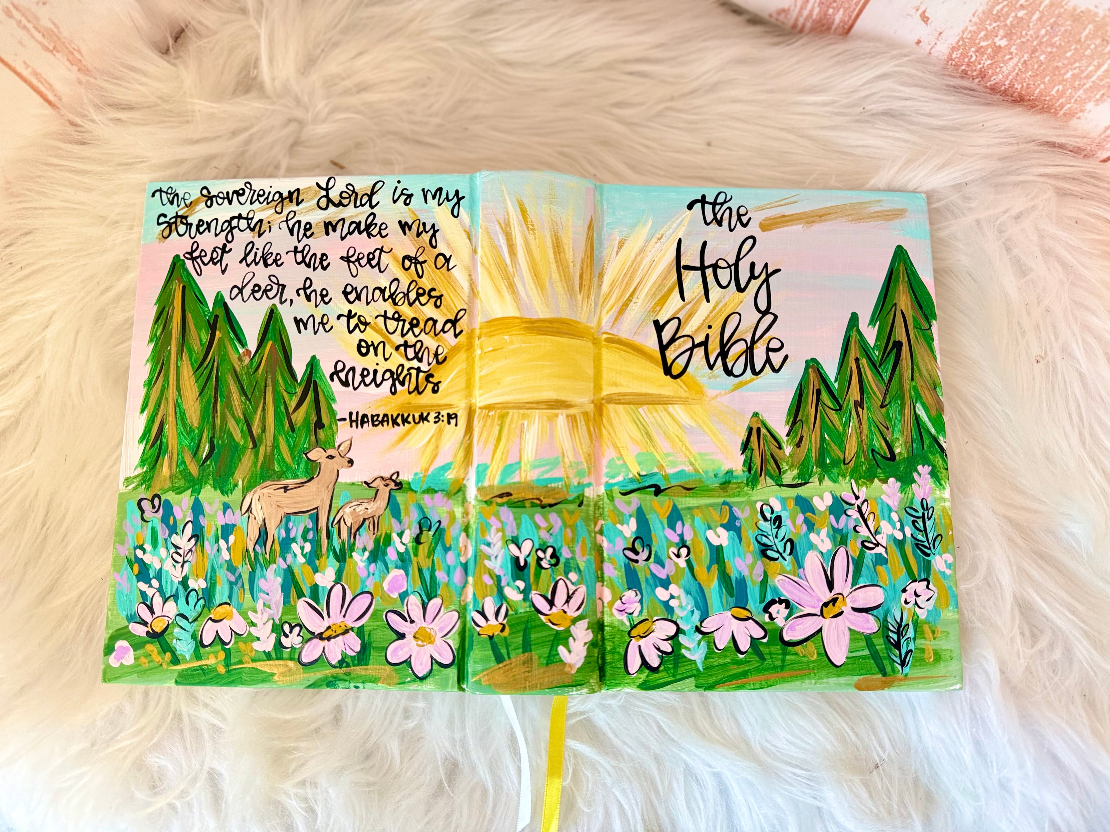 Hand Painted Bible