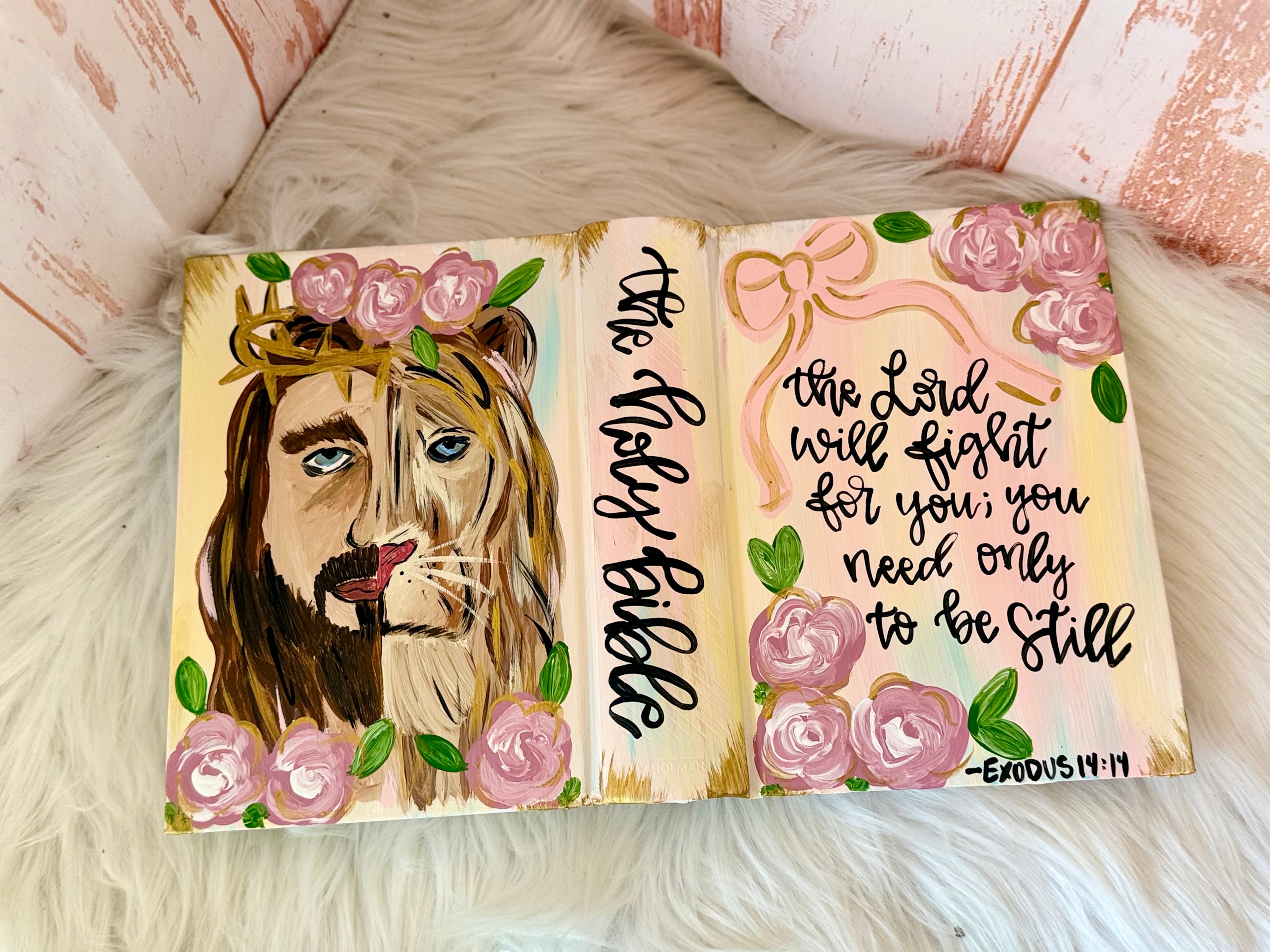 Hand painted She Reads Truth Bible